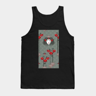 Art Nouveau - red/gray lady Tank Top